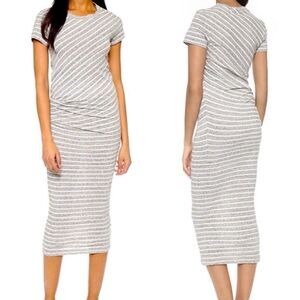 NWT Standard James Perse striped cotton midi Dress